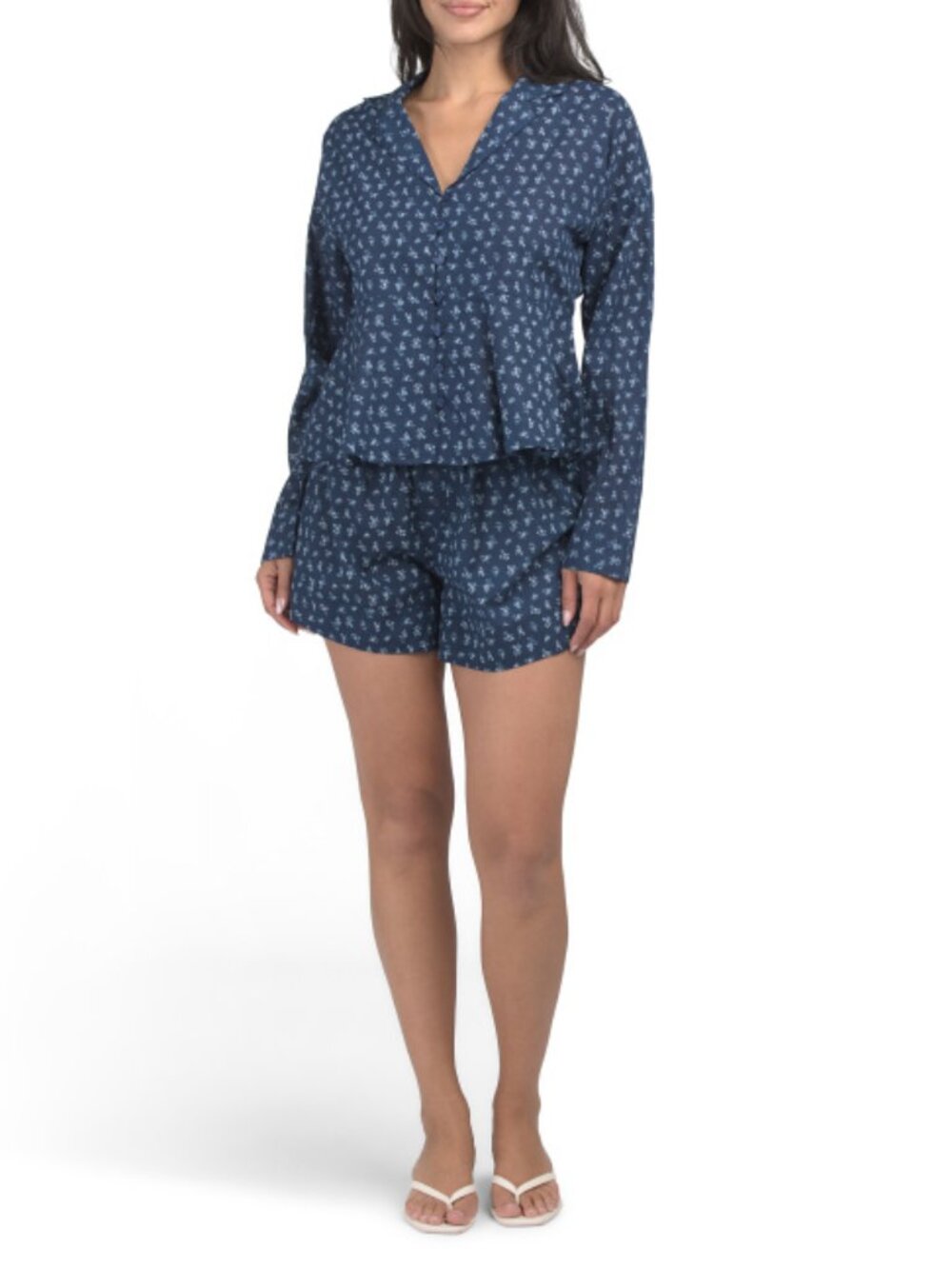 🎉SAATVIK 2pc Peplum Ditsy Floral Shorts Set